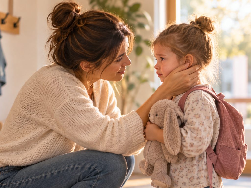Aider son enfant anxieux face à la séparation en restant un point d'ancrage calme